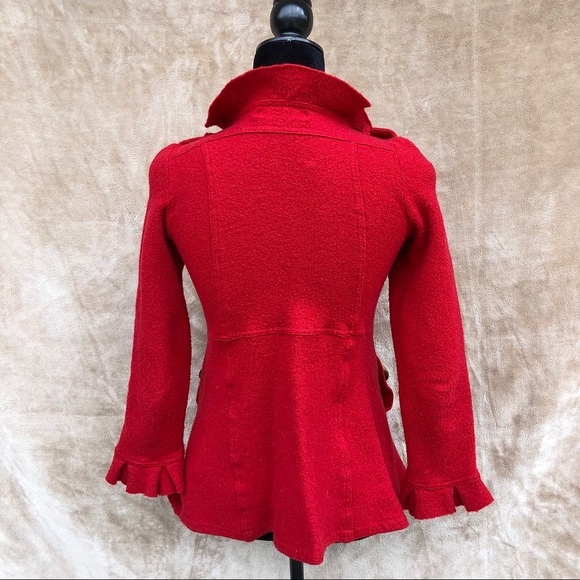 Little Red Wool Jacket - Picture 4 of 9